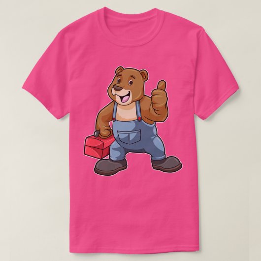 ツールボックスを使用して職人としてベア Tシャツ (デザイン正面)