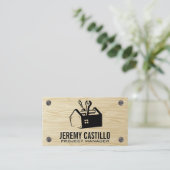 ツールボックスホーム修復 |木製ねじ 名刺 (スタンド正面)