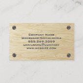 ツールボックスホーム修復 |木製ねじ 名刺 (裏面)