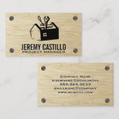 ツールボックスホーム修復 |木製ねじ 名刺 (正面/裏面)