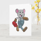 ツールボックス付きマウス カード (黄色い花)