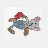 ツールボックス付きマウス フリースブランケット (正面(横))