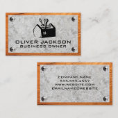 ツールボックス |コンクリート木材および金属ねじ 名刺 (正面/裏面)