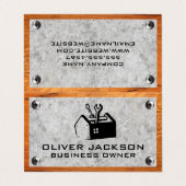 ツールボックス |コンクリート木材および金属ねじ 名刺 (外部フラット)