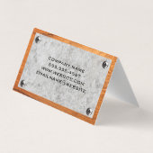 ツールボックス |コンクリート木材および金属ねじ 名刺 (裏面)