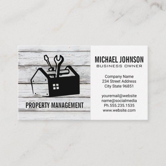 ツールボックス |ハードウェア大工 名刺 (正面)