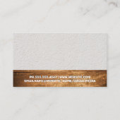 ツールボックス |木と壁のテクスチャ 名刺 (裏面)