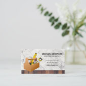 ツールボックス |木材 |大理石 名刺 (スタンド正面)