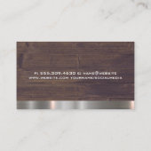 ツールボックス |金属ブラシ付き木板 名刺 (裏面)