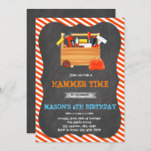 ツールボーイ誕生日招待状 招待状 (正面/裏面)