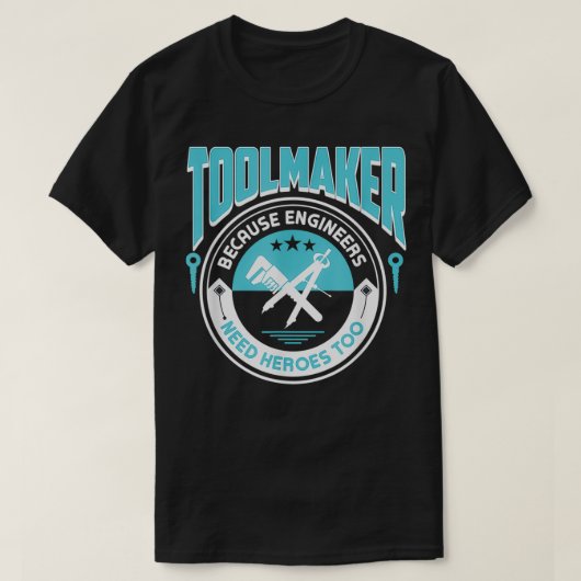 ツールメーカーの声明ガレージワークショップ愛好家 Tシャツ (デザイン正面)