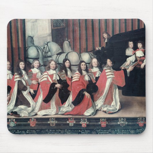 ツールーズの保安官が受け取るルイ14世 マウスパッド (正面)