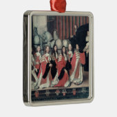 ツールーズの保安官が受け取るルイ14世 メタルオーナメント (右)