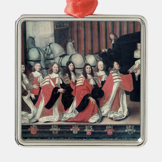 ツールーズの保安官が受け取るルイ14世 メタルオーナメント (正面)