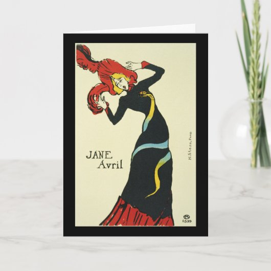 ツールーズLautrecジェーンAvril カード (正面)