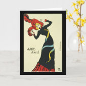 ツールーズLautrecジェーンAvril カード (黄色い花)