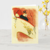 ツールーズLautrec著金ゴールドmasのloge カード (黄色い花)