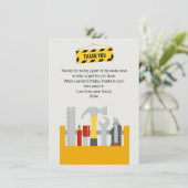 ツール感謝のノートのカード、手書き文房具 サンキューカード (スタンド正面)