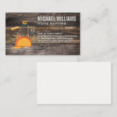 ツール懸命帽子 |木製ボード 名刺 (正面/裏面)