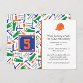 ツール誕生日招待状用写真 招待状 (正面/裏面)