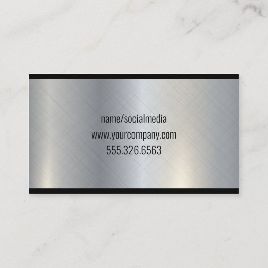 ツール |アプライアンスの修理担当者 名刺 (裏面)