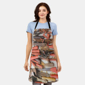 [ツール]アンティーク素朴[Red Man]ツール エプロン (着用した状態)