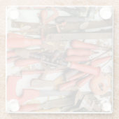 [ツール]アンティーク素朴[Red Man]ツール ガラスコースター (裏面)