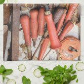 [ツール]アンティーク素朴[Red Man]ツール キッチンタオル (折り畳み)