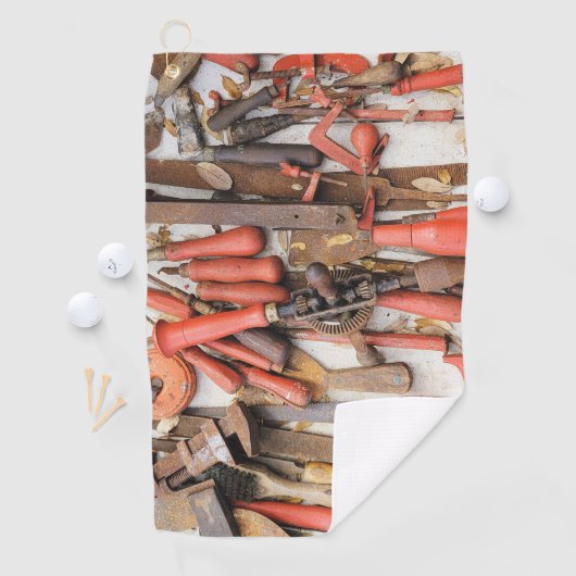 [ツール]アンティーク素朴[Red Man]ツール ゴルフタオル (インサイチュ)