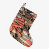 [ツール]アンティーク素朴[Red Man]ツール スモールクリスマスストッキング (正面 (吊り時))