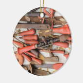 [ツール]アンティーク素朴[Red Man]ツール セラミックオーナメント (左)