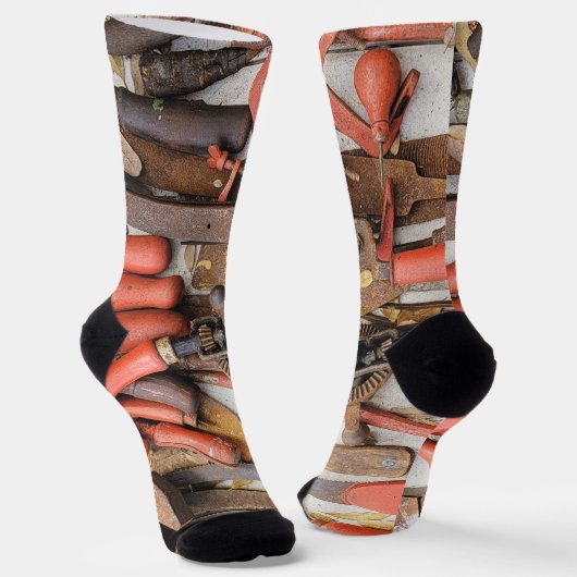 [ツール]アンティーク素朴[Red Man]ツール ソックス (傾斜あり)
