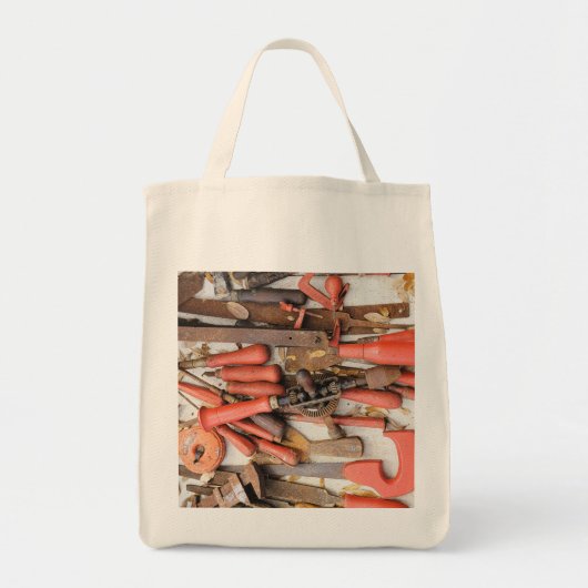[ツール]アンティーク素朴[Red Man]ツール トートバッグ (正面)