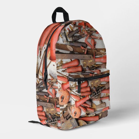 [ツール]アンティーク素朴[Red Man]ツール プリントバックパック (裏面左端)