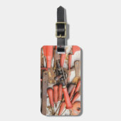 [ツール]アンティーク素朴[Red Man]ツール ラゲッジタグ (正面縦)