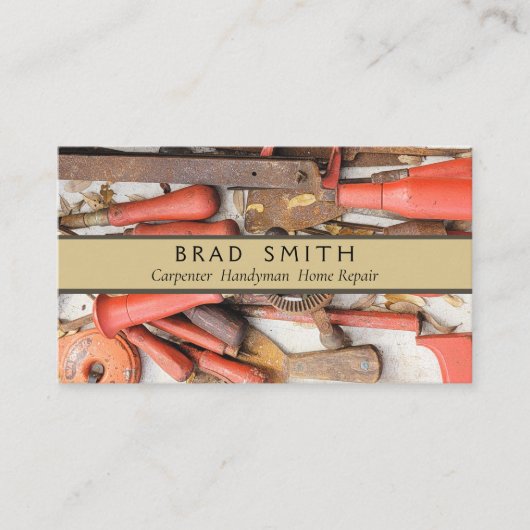 [ツール]アンティーク素朴[Red Man]ツール 名刺 (正面)