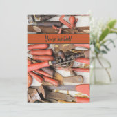 [ツール]アンティーク素朴[Red Man]ツール 招待状 (スタンド正面)