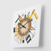 ツール スクエア壁時計 (傾斜)