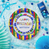 ツール、トラック、車、トラクター誕生日 ペーパープレート (パーティー)