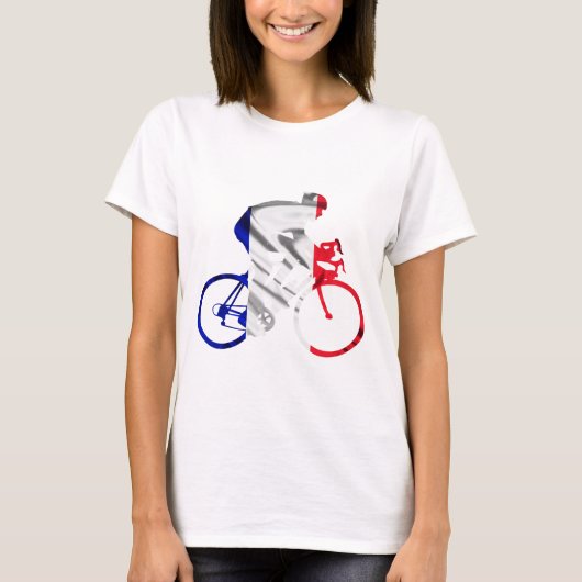 ツール・ド・フランスのサイクリスト Tシャツ (正面)