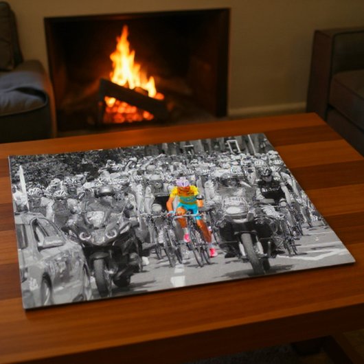 ツール・ド・フランスの黄色いジャージのペロトン 自転車 レース ジグソーパズル