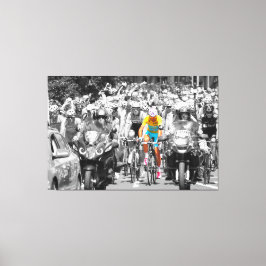 ツール・ド・フランスの黄色いジャージ ペロトン 自転車 レース キャンバスプリント