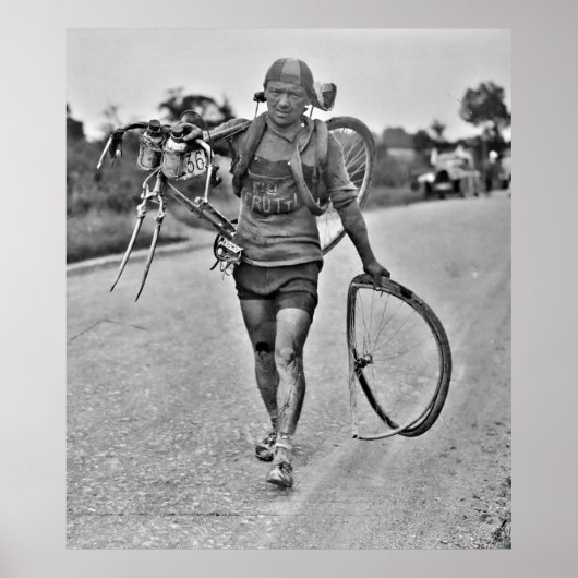 ツール・ド・フランス1928第7ステージ イタリア人ジュスト・セルッティ ポスター (正面)