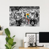 ツール・ド・フランス イエロージャージ ペロトン 自転車レース ポスター (ホームオフィス)