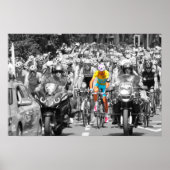 ツール・ド・フランス イエロージャージ ペロトン 自転車レース ポスター (正面)