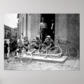ツール・ド・フランス ステージ後のビールタイム 1921 ポスター (正面)