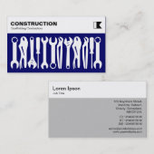 ツール – 白オン深い海軍 名刺 (正面/裏面)