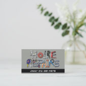 ツールAlphabetホーム修復グレーの名刺 名刺 (スタンド正面)