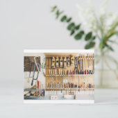 ツールDIY愛好家パパ父の日 ポストカード (スタンド正面)