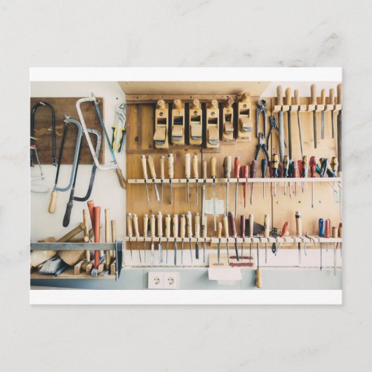 ツールDIY愛好家パパ父の日 ポストカード (正面)